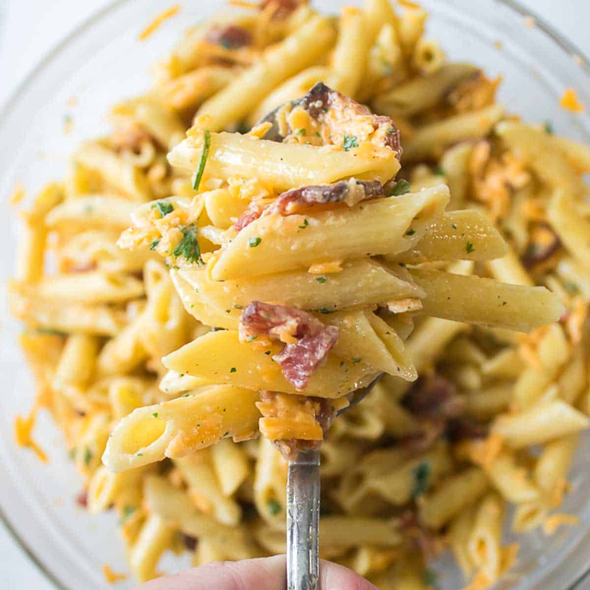 Savory Bacon Ranch Pasta Salad Delight