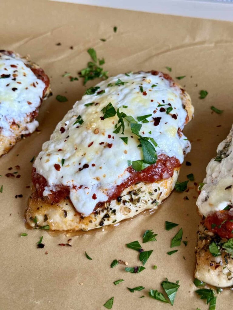 Easy Chicken Parmesan with Cottage Cheese