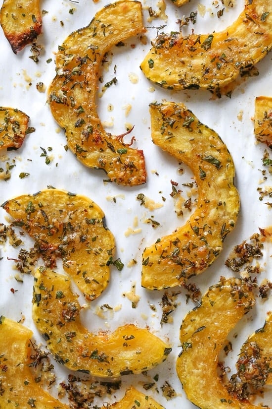 Easy Baked Butternut Squash with Parmesan
