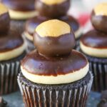 Easy Peanut Chocolate Buckeye Cupcakes