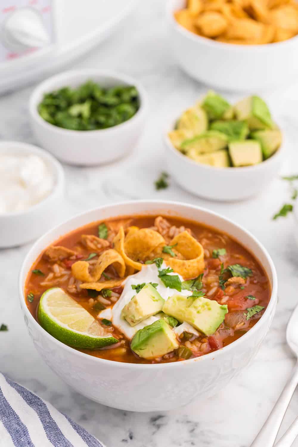 Savory Southwestern Chicken Rice Soup Recipe