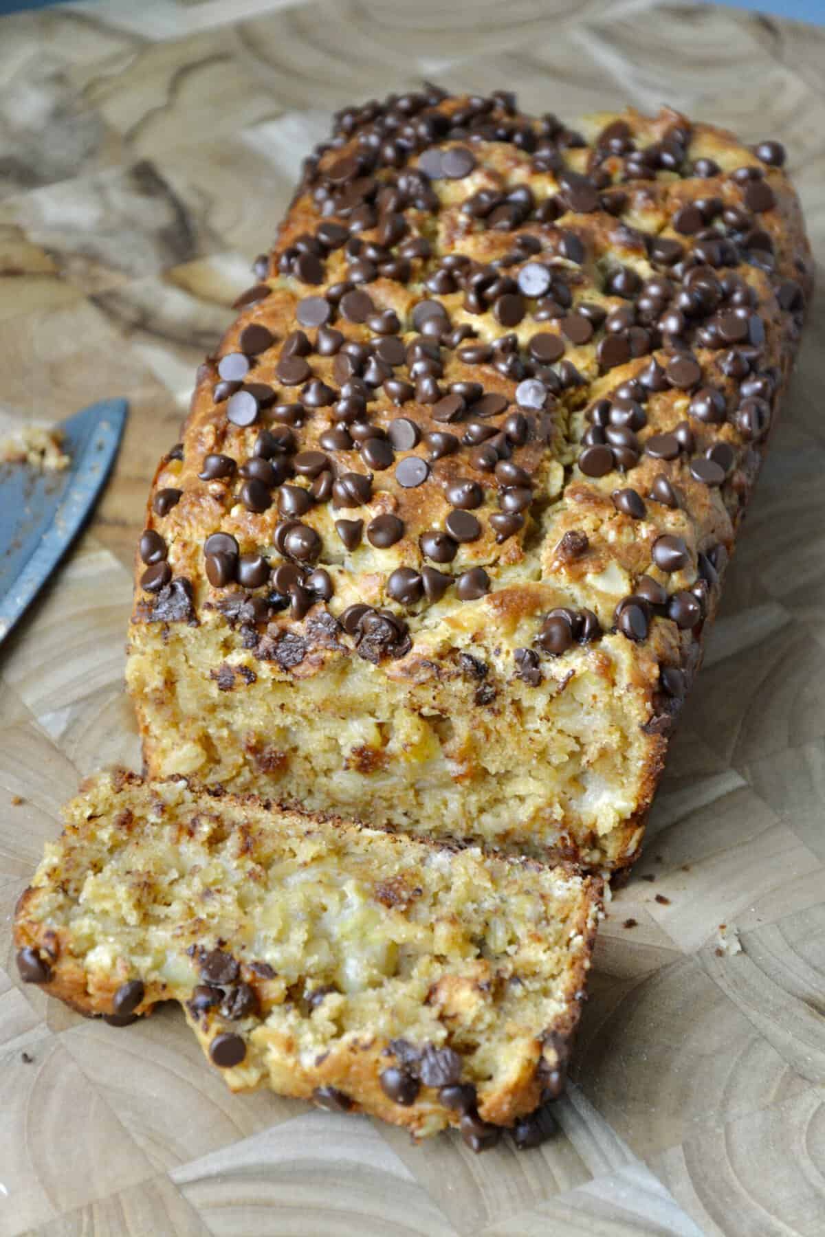 Easy Peanut Butter Oatmeal Banana Bread