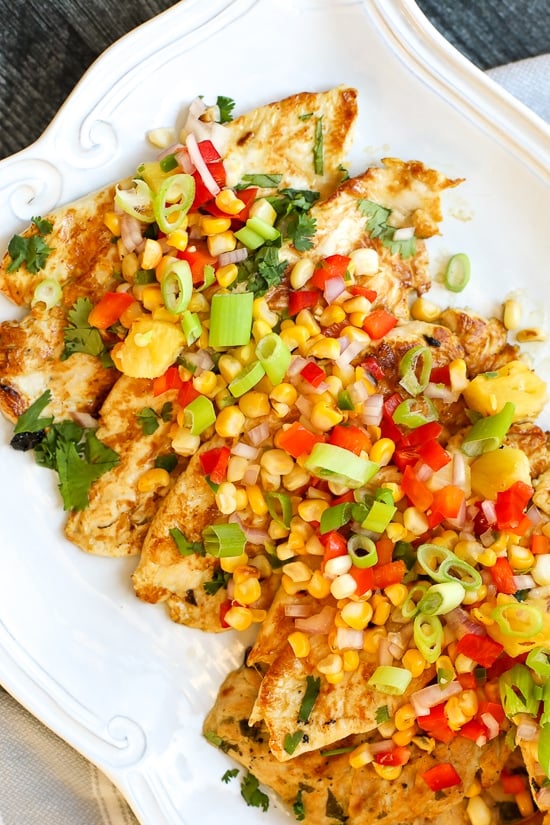 Tangy Lime Chicken with Pineapple Salsa