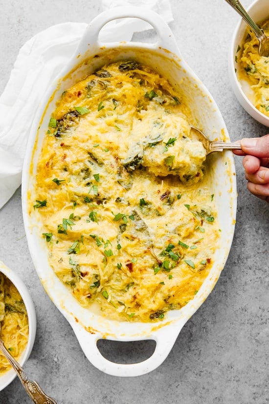 Easy Baked Spaghetti Squash and Cheese