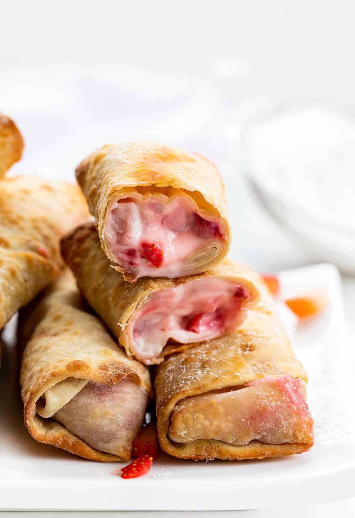 Sweet Strawberry Cheesecake Rolls How To