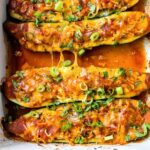 Easy Chicken Enchilada Zucchini Boats