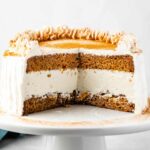 Orange Spice Ice Cream Cake Delight