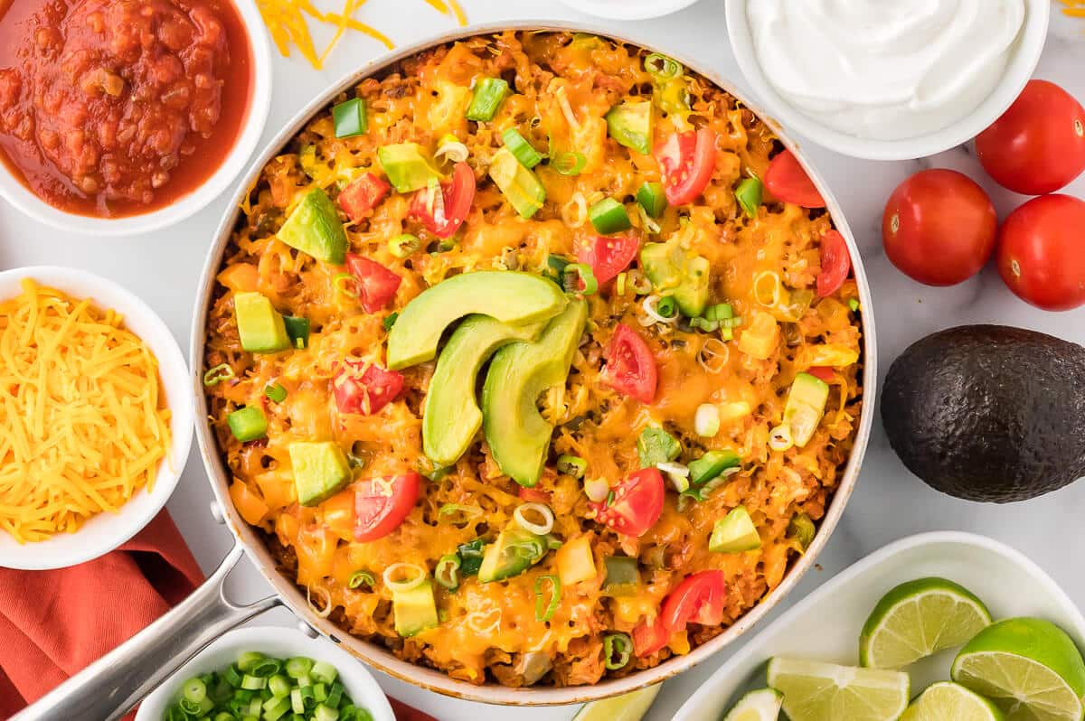 Easy Chicken Fajita Rice Bowl Recipe