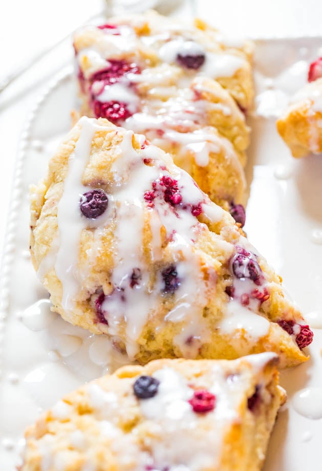 Sweet Berry Scones A Simple Glazed Treat