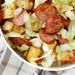 Speedy Sausage Cabbage Potato Skillet