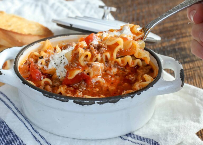 Layered Pasta Soup Recipe