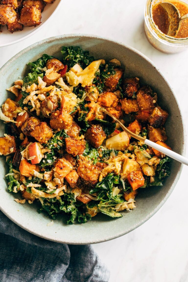 Autumn Maple Mustard Tempeh Bowls