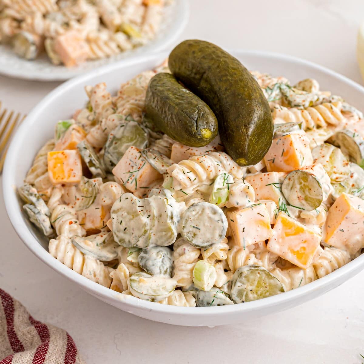 Tangy Pickle Pasta Salad Recipe