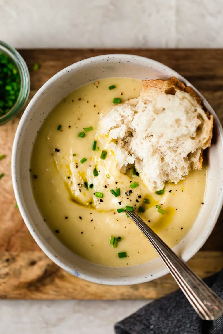 Creamy Leek Potato Soup Recipe