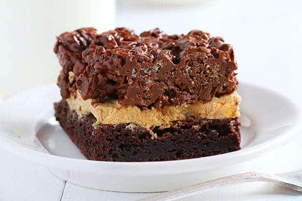pumpkin brownies beautifully presented from an overhead angle