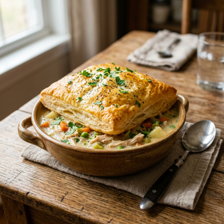 How to Make Comforting Chicken Pie Soup