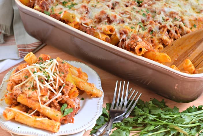 Easy Baked Ziti Recipe for a Crowd